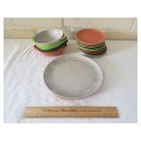 Vintage Color Flyte Plastic Dinner Ware
