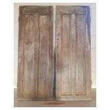 Vintage Wooden Cupboard Doors 22 & 1/4 x 60 & 1/2
