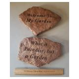 2 Garden Cement Rocks