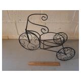 Metal Tricycle Planter - Handle Bars Need Repair