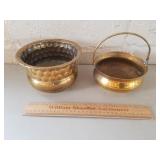 Brass Planter & Pot 1 Lot