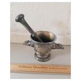 Metal Pestle & Mortar Eagle Head