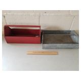 2 Metal Tool Boxes 1 Lot