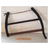 Vintage Wooden Bow Saw