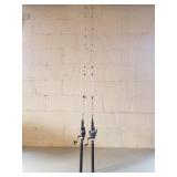 2 Shakespeare Fishing Poles w/ Reels 1 Lot