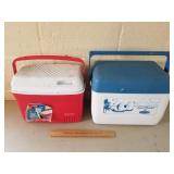 2 Rubber Maid Coolers 1 Lot