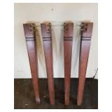 Set of 4 Table Legs 35 & 1/4" H