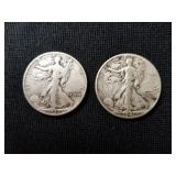 1941 & 1942 Liberty Silver Half Dollars 1 Lot