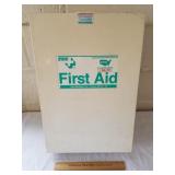Vintage First Aid Metal Cabinet 22 & 1/4" H