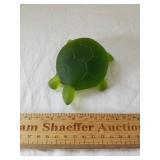 Green Glass Turtle
