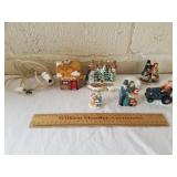 Christmas Village House & Figurines