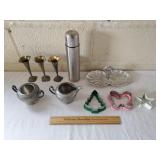 Metal Kitchen Items & Vases 1 Lot