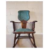 Oak Rocking Chair 37" H