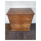 Oak Dresser 17 & 3/4 x 29 & 3/4 x 31 x 1/2"