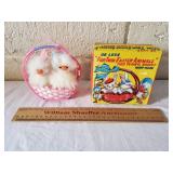 Vintage Fur Twin Easter Animals Toy w/ Box