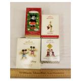 4 Disney Hallmark Christmas Ornaments