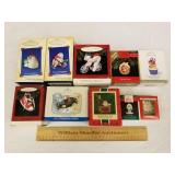 10 Hallmark Christmas Ornaments 1 Lot