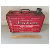 Vintage Jacobsen Mowers Metal Gas Can 2 Gallon