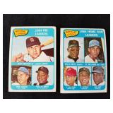 Two 1965 Topps Baseball Cards Willie Mays