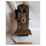 Vintage North Electric Wall Telephone 26" H