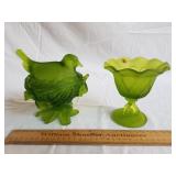 Westmoreland Green Glass Dishes