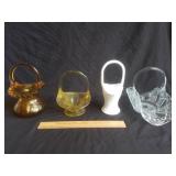 Glass Baskets 6ct 1 Lot