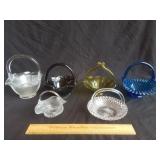 Glass Baskets 6ct 1 Lot
