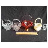 Glass Baskets 5ct 1 Lot