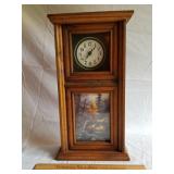 Wolf Clock 9" W x 16 & 3/4" H Battery