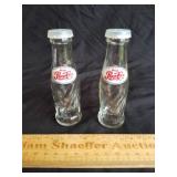 Pepsi Bottle Salt & Pepper Shakers 4" H