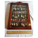 Souvenir Spoons w/ Case 11 & 1/2 x 19"