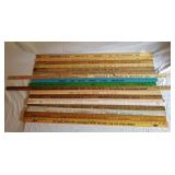 Yard Sticks & Rulers 1 Lot