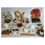 Chicken/Rooster Decor & Collectibles 1 Lot