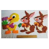 Vintage Melted Popcorn Easter Decor