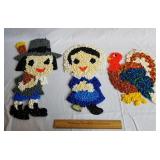 Vintage Melted Popcorn Thanksgiving Decor