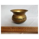 US Tobacco Co Brass Spittoon 3 & 1/4" H