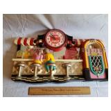 Plastic Coca Cola Clock 21" W x 13" H