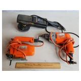 Electric Sander, Drill & Scroll Saw 1 Lot