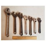 Crescent Wrenches 8" to 15" 1 Lot