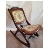 Folding Wooden Rocking Chair
