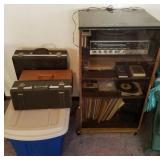 Turn Table, Record Cabinet, Albums & 8 Tracks