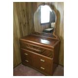 Vintage Dresser w/ Mirror 19 x 39 & 1/2 x 68"