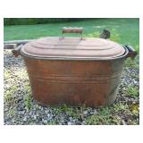 Copper Boiler w/ Lid 27" L