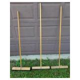 3 Push Brooms