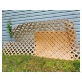 Assorted Plastic Lattice Panel Pieces 1 Lot