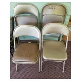 Metal Folding Chairs 4ct