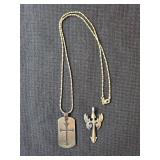 Cross Pendants w/ Sterling Silver Necklace