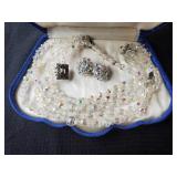 Aurora Borealis Necklace & Ear Ring Set