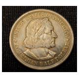 1893 US Columbian Exposition Silver Half Dollar