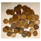 80 Assorted Wheat Pennies